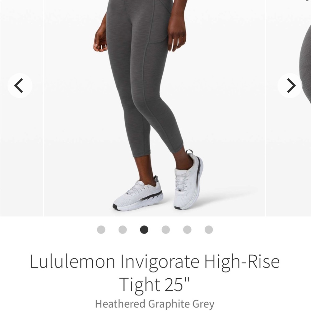 Lululemon Invigorate High rise Tight 25 Heather gray